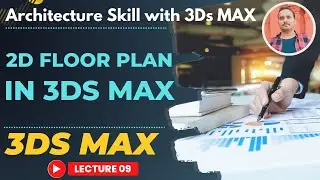 AutoCAD 2D floor plan in 3Ds Max lecture no 10 in Hindi Urdu