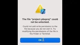Problema Escritura en Xcode project.pbxproj