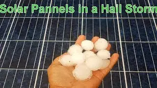 Severe Hail Storm Hits Solar Pannels | #HailRain #terrifying