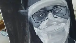Painting potraits during covid-19 pandemic #portraitsfornhsheroes