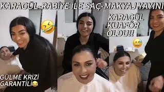 KARAGÜL AND HER SISTER RABİYE DO A HAIR AND MAKEUP STREAM! STATEMENT ABOUT HER FIGHT WITH ÇAĞLACA...