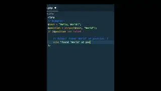 How to use strpos() in PHP to find the position of a substring within a string☺️