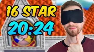 NEW Blindfolded SM64 - 16 Star World Record in 20:24 by Bubzia