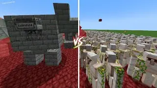 3 REANIMATTED TEMPLE VS 400 IRON GOLEM. MINECRAFT BATTLE