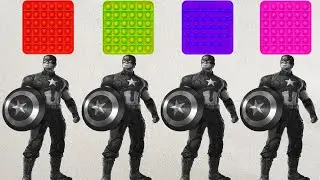 Captain America - Pop It - Wrong Heads Top Superheroes Puzzle