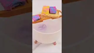 Miniverse Spa Peach & Mixed Berry Soap#asmr #miniverse #miniversespa #soap