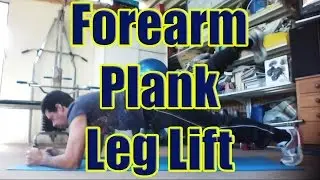 Forearm Plank with Alternating Leg Lift Exercise