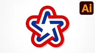 Star logo | Learn logo design | Adobe illustrator tutorials | 102