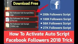 How To Use Facebook Followers Scripts / Download All Followers Scripts Free