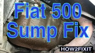 Fiat 500 sump removal - How to fix a common oil leak.