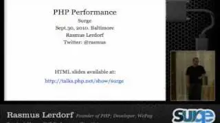 Surge 2010 ~ PHP Performance Checklist