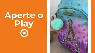 Kit Mochila Escolar Paris Torre Eiffel 3 em 1 com Rodinhas