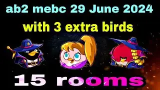 Angry birds 2 mighty eagle bootcamp Mebc 29 June 2024 with 3 extra birds bomb+stella+Terence 