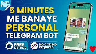 Create Your Own Telegram Bot in 5 Minutes😱| No Coding (Step-by-Step) | Telegram Bot Kaise Banaye