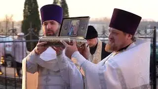 Встреча ковчега с частицей Честного Пояса Пресвятой Богородицы в Богоявленском соборе г.Полоцка