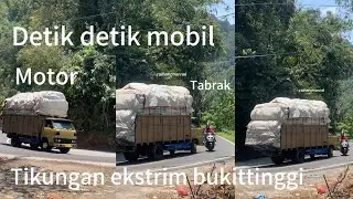 Terekam kamera detik detik mobil - motor lak@ tikungan ekstrim