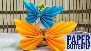 Easy Paper Butterfly | DIY Butterfly Making | Paper Crafts | Home Decor