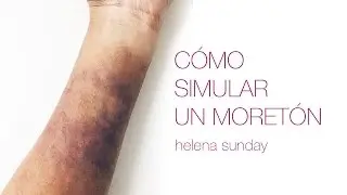 Como simular un moretón | hematoma falso