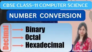 Decimal Number Conversion | Decimal Number Conversion to Binary , Octal and Hexadecimal Number