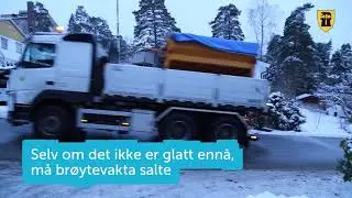 Brøyterne gjør seg klar til snøvær