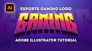 Gaming Logo 3D Text Effect in Illustrator - Gaming Logo Design
