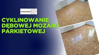Cyklinowanie dębowej mozaiki parkietowej #cyklinowanie #flooring #sanding #wood #parkiet