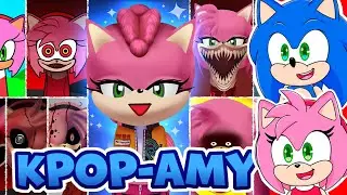 Sonic and Amy watch Phase 1-2 VS Phase 3-4 VS Phase 5-9 VS Phase 10 in Incredibox Sprunki (KPOP AMY)