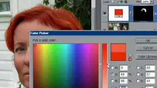 Changing hair color : Photoshop retouching