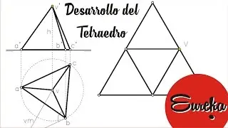 Tutorial de dibujo │ Desarrollo de un tetraedro