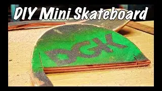 Re-Shaping a Used Skateboard Deck Into a MINI SKATEBOARD!!!