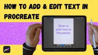 How to add text in Procreate