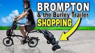 Brompton Market Shopping with the Burley Travoy Trailer