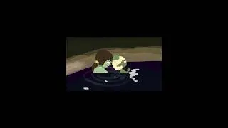 An orc and a goblin wash themselves in the lake #fantasy  #animation #world #anime
