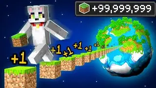Minecraft pero CAMINO 100,000,000 de BLOQUES 🤯🏃‍♂️