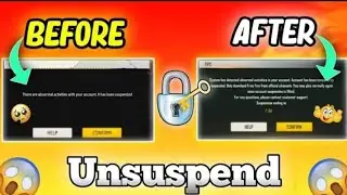 😥 Free Fire Id Suspended Problem Solution | How To Recover Free Fire Suspended Account | FF ID UNBAN