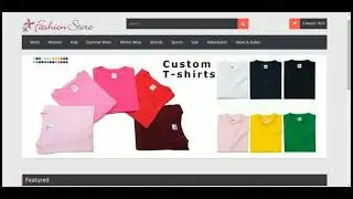 PHP Project on Online Fashion Store with MySQL Database.