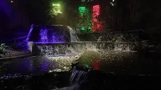 San Antonio Riverwalk Christmas Waterfall Zen