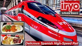 Barcelona - Madrid on Iryo High-Speed Train in Infinita Bistró (First Class)