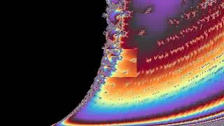 Mandelbrot set but it slowly devolves into chaos