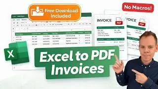 Excel to PDF Invoices with Python – No Macros Needed!