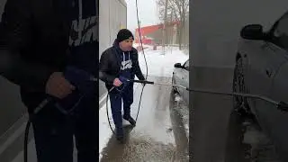 Lifehack for self-service car wash in winter 