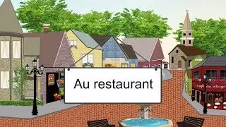 Au restaurant, dialogue français, диалог на французском