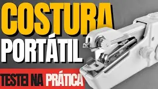 MÁQUINA DE COSTURA DE MÃO PORTÁTIL A PILHAS - IMPRESSIONANTE O FUNCIONAMENTO