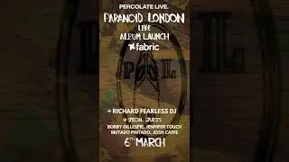 Paranoid London Live Album Launch Party