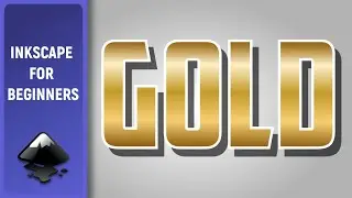 Create Gold Text in Inkscape. Tutorial for beginners