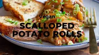 SCALLOPED POTATO ROLL | VEGAN SAVORY BREAKFAST RECIPE - Vegan Richa Recipes