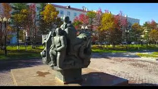 Аллея памяти, 1-й пр.Горького, пл.Горького, Свято-Троицкий кафедральный собор. г.Магадан.
