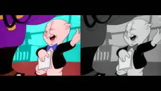 Porky's Feat Colorized HD Sample Preview Side-by-Side