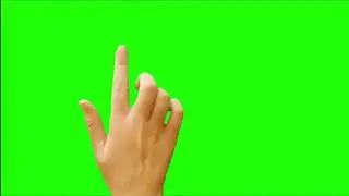Subscribe hand green screen