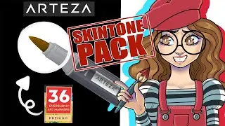 Arteza Skin Tone Pack (Arteza Portrait Tones) + Drawing Process